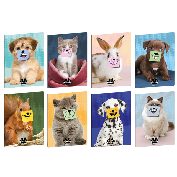 MD_103281 Maxiquaderno Pets-IT - A4 - 4mm c/margine - 20+1 fogli - 80 gr - Blasetti - immagine 1