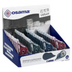 Correttore a nastro 20 Metri - 5 mm x 20 m - involucro colori assortiti Urban - Osama - conf. 36 pezzi