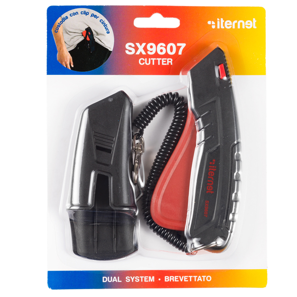 MD_103635 Cutter di sicurezza professionale SX 9607 - con custodia - Iternet - immagine 1