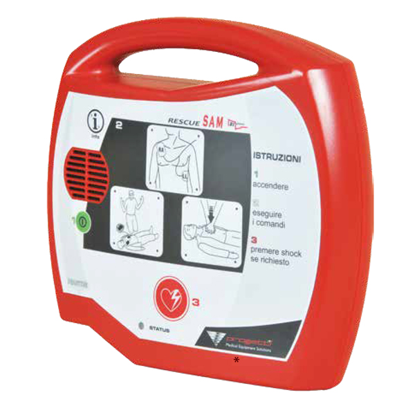 MD_103765 Defibrillatore semiautomatico Rescue Sam - con borsa nera - Carvel - immagine 1