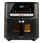 Friggitrice ad aria - a 2 altezze - 6,5 L - 28,5 x 30,5 x 38 cm - nero - Girmi