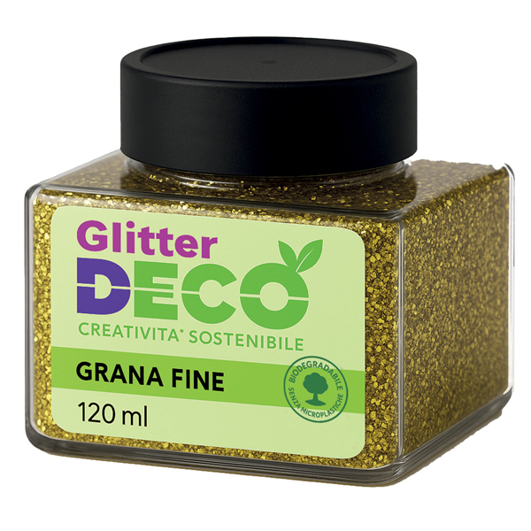 MD_103891 Glitter Bio grana fine - 120ml - oro - Deco - immagine 1