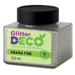 Glitter Bio grana fine - 120ml - argento - Deco