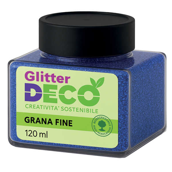 MD_103894 Glitter Bio grana fine - 120ml - blu - Deco - immagine 1