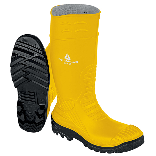 MD_103922 Stivali di sicurezza Iron S5 SRC - taglia 44 - PVC - giallo - Deltaplus - immagine 1