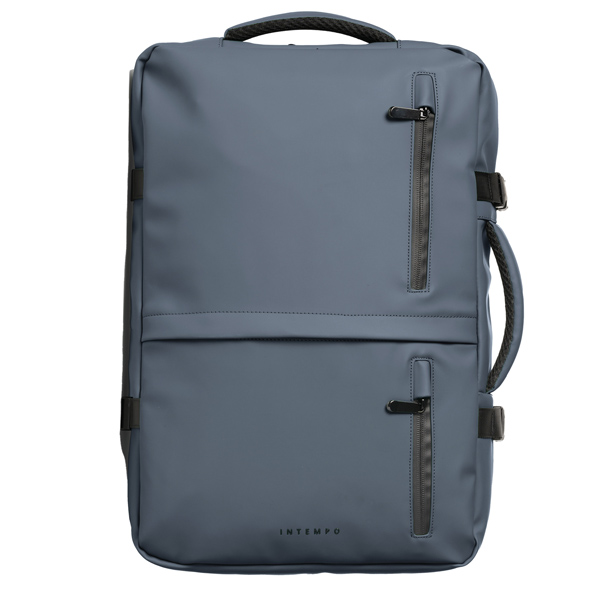 MD_103974 Zaino Travel Backpack Drop2Go - 30 x 15 x 45 cm - gomma - blu - In Tempo - immagine 1