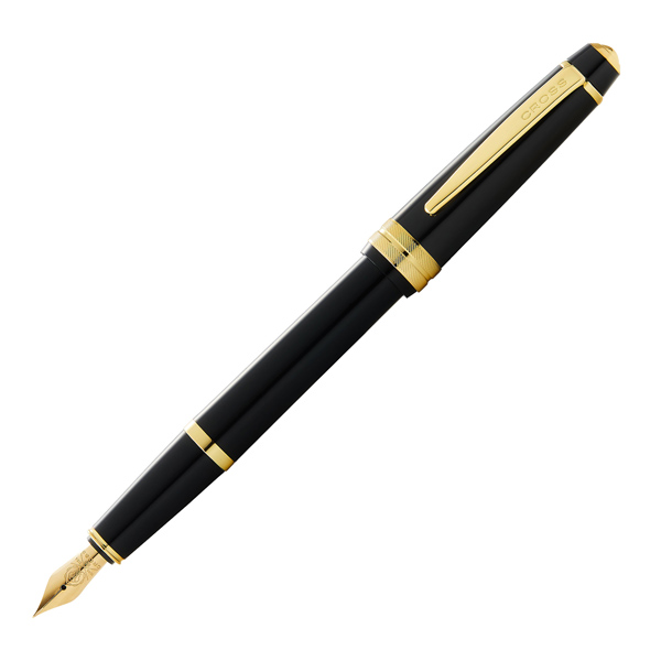 MD_104021 Penna stilografica Bailey Light - punta M - fusto nero/oro - Cross - immagine 1