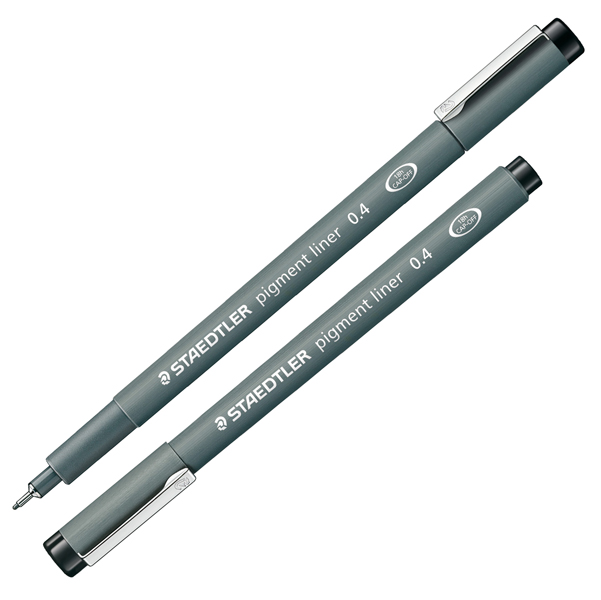 MD_25013 Pennarello Pigment Liner 308 - nero - 0,4 mm - Staedtler - immagine 1