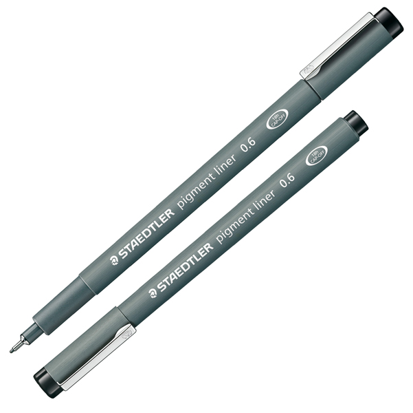 MD_25015 Pennarello Pigment Liner 308 - nero - 0,6 mm - Staedtler - immagine 1