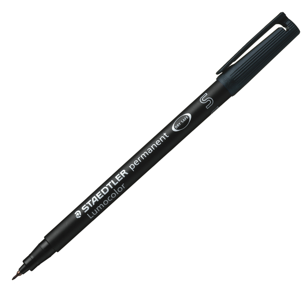 MD_25072 Pennarello Lumocolor Permanent 313 - punta 0,4 mm - nero - Staedtler - immagine 1