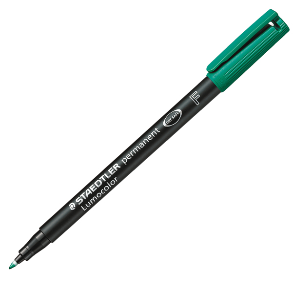 MD_25084 Pennarello Lumocolor Permanent 318 - punta 0,6 mm - verde - Staedtler - immagine 1