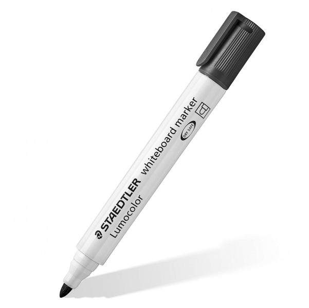MD_25110 Pennarelli Lumocolor whiteboard 351 - punta tonda - tratto 2 mm - nero - Staedtler - immagine 1