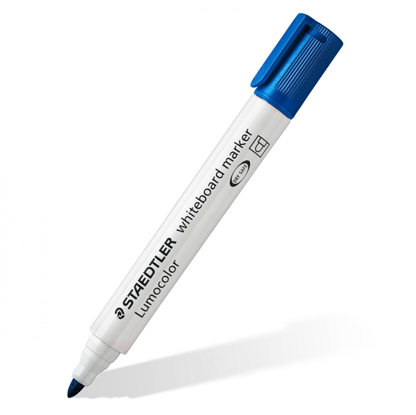 MD_25112 Pennarelli Lumocolor whiteboard 351 - punta tonda - tratto 2 mm - blu - Staedtler - immagine 1