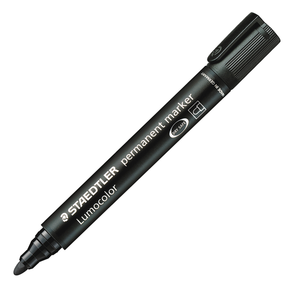 MD_25117 Marcatore Lumocolor Permanent 352 - punta tonda - tratto 2 mm - nero - Staedtler - immagine 1