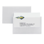 Portabiglietti da visita Eticard T -  autoadesivi - PVC - 5,5 x 9 cm - trasparente - Sei Rota - conf. 10 pezzi