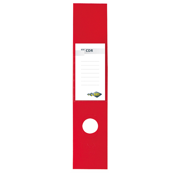 MD_25331 Copridorso CDR - PVC adesivo - 7 x 34,5 cm - rosso - Sei Rota - conf. 10 pezzi - immagine 1