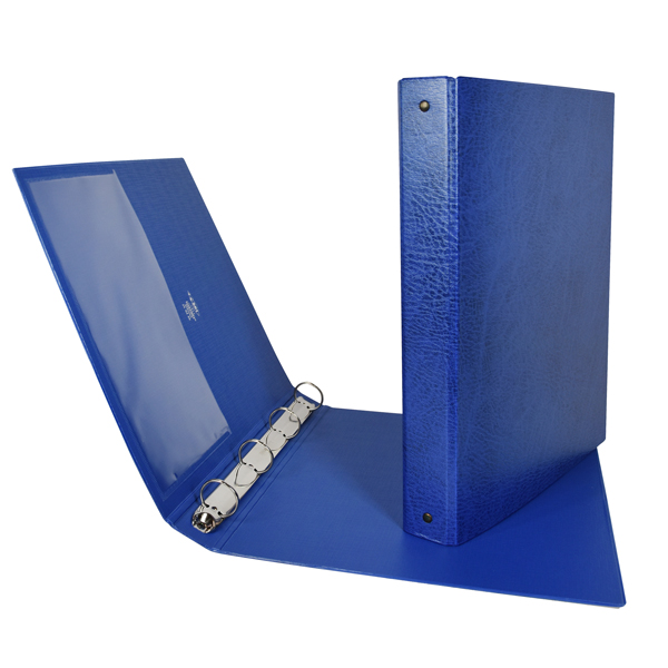 MD_25467 Raccoglitore Stelvio - 22 x 30 cm - 4 anelli a R 25 mm - dorso 3 cm - blu - Sei Rota - immagine 1