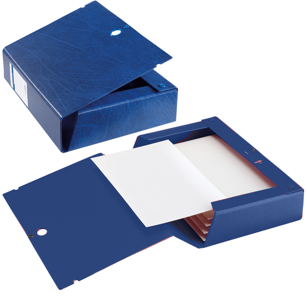 MD_25620 Scatola archivio Scatto - dorso 8 cm - 25 x 35 cm - blu - Sei Rota - immagine 1