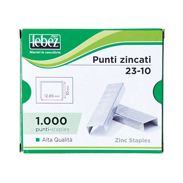MD_25649 Punti KH - 23/10 - alti spessori - acciaio zincato - metallo - Lebez - conf. 1000 pezzi - immagine 1