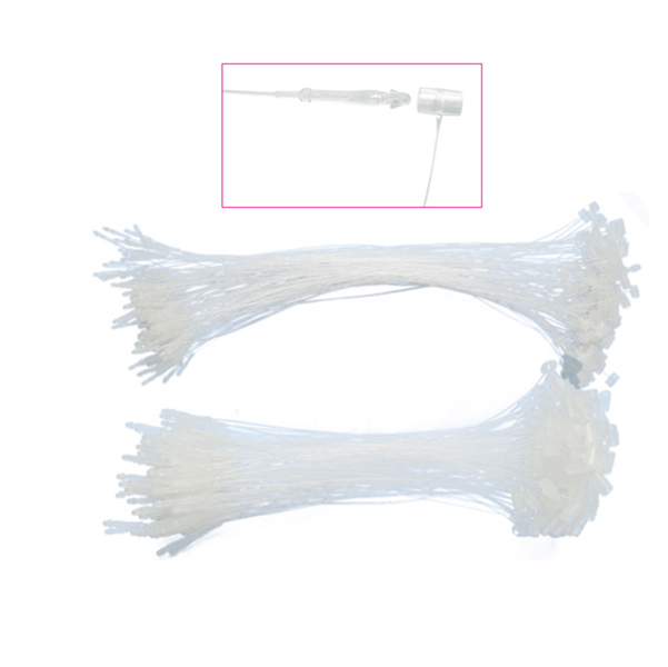 MD_25874 Fili manuali di sicurezza - 12,5 cm - trasparente - Lebez - conf. 1000 pezzi - immagine 1