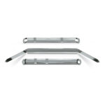 Pressini fermafogli - metallo - 12 x 80 mm - Lebez - conf. 50 pezzi