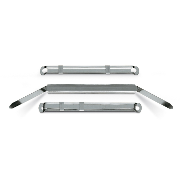 MD_25901 Pressini fermafogli - metallo - 12 x 80 mm - Lebez - conf. 50 pezzi - immagine 1