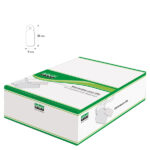 Etichette con filo A384 - 9 x 24 mm - bianco - Lebez - conf. 1000 pezzi