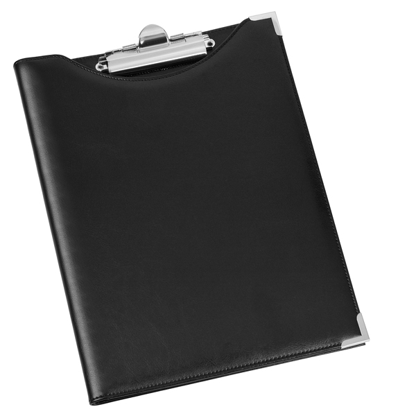 MD_27253 Portablocco in similpelle con tasca - nero - 24 x 31cm - Lebez - immagine 1