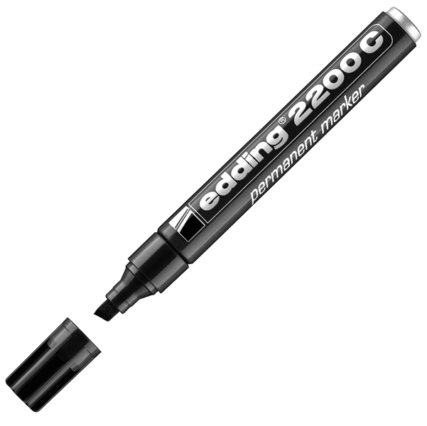 MD_27469 Marcatore permanente 2200C - punta a scalpello - da 1 a 5 mm - nero - Edding - immagine 1