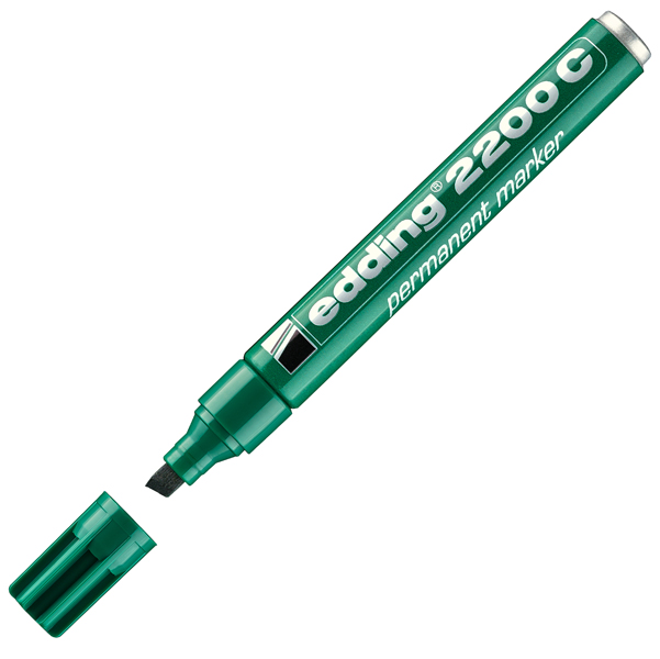 MD_27472 Marcatore permanente 2200C - punta a scalpello - da 1 a 5 mm - verde - Edding - immagine 1
