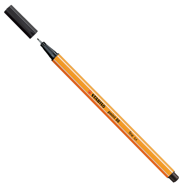 MD_27690 Fineliner Point 88 - tratto 0,4 mm - nero 46 - Stabilo - immagine 1