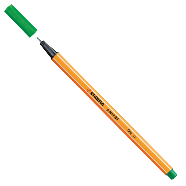 MD_27691 Fineliner Point 88 - tratto 0,4 mm - verde 36 - Stabilo - immagine 1