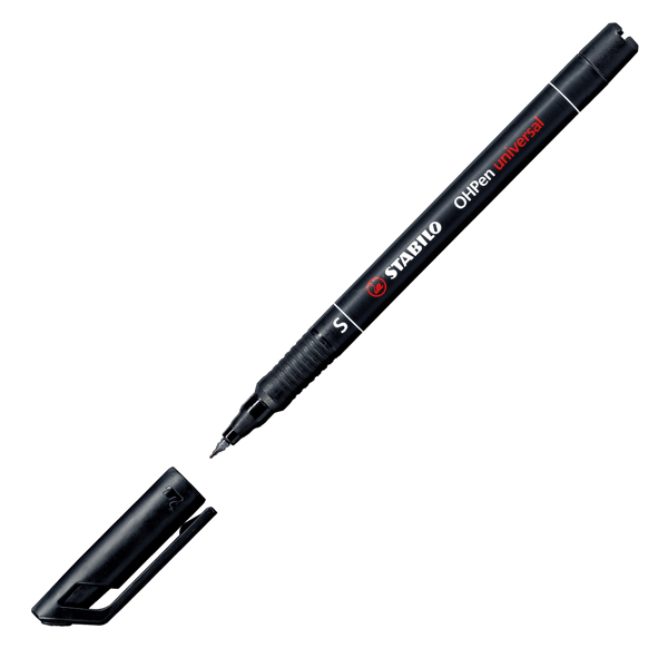 MD_27701 Pennarello OHPen universal permanente 841 - punta superfine 0,4 mm - nero - Stabilo - immagine 1