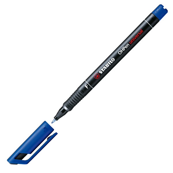 MD_27714 Pennarello OHPen universal permanente 842 - punta fine 0,7 mm - blu - Stabilo - immagine 1