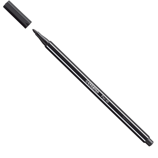 MD_27733 Pennarello Pen 68 - nero 46 - Stabilo - immagine 1
