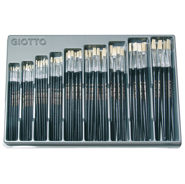 MD_28161 Pennelli 577 - piatti - setola - Giotto - conf. 126 pezzi - immagine 1