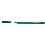 Pennarelli Office - punta feltro - punta fine -  tratto 0,7 mm - verde - Tratto - conf. 12 pezzi
