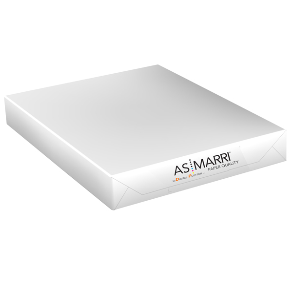 MD_28316 Carta PBJ.90S - per plotter inkjet - A3+ - 330 x 450 mm - 90 gr - 250 fogli - opaca - bianco - As Marri - immagine 1