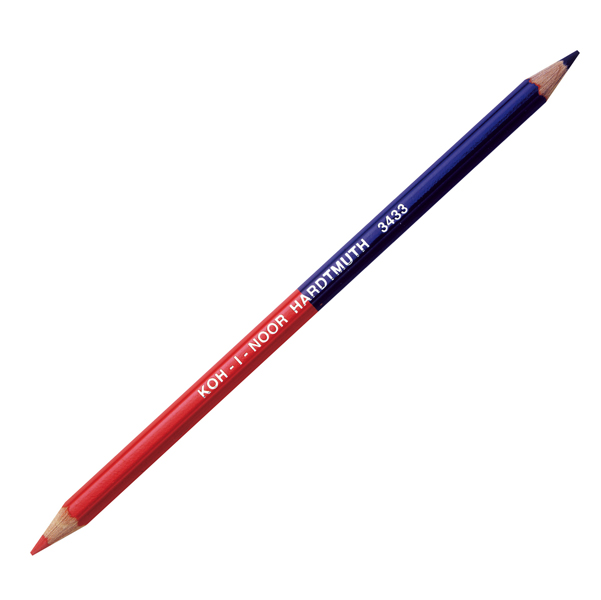 MD_29056 Matita bicolore sottile - rosso/blu - Koh.I.Noor - conf. 12 pezzi - immagine 1