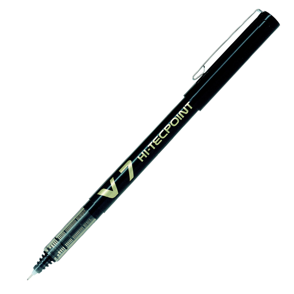 MD_29239 Roller Hi Tecpoint V7 - punta 0,7 mm - nero - Pilot - immagine 1