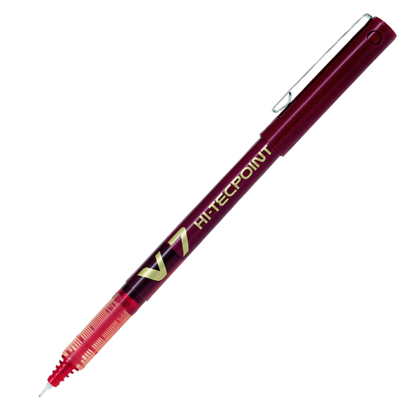 MD_29241 Roller Hi Tecpoint V7 - punta 0,7 mm - rosso - Pilot - immagine 1