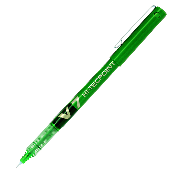 MD_29242 Roller Hi Tecpoint V7 - punta 0,7 mm - verde - Pilot - immagine 1