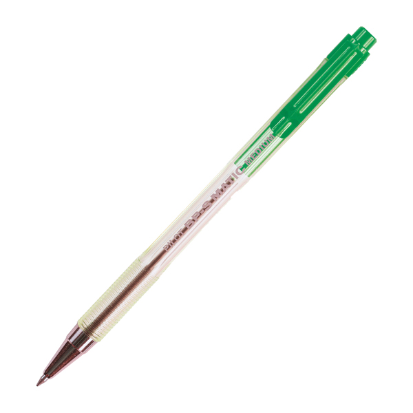 MD_29340 Penna a sfera a scatto BP S Matic - punta fine 0,7 mm - verde - Pilot - immagine 1