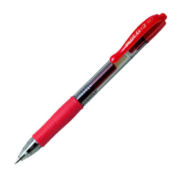 MD_29423 Roller gel a scatto G-2+ - punta 0,7mm - rosso - Pilot - immagine 1