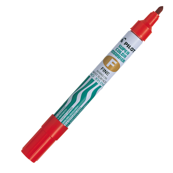 MD_29443 Marcatore Super Color - permanente - punta fine 4 mm - rosso - Pilot - immagine 1