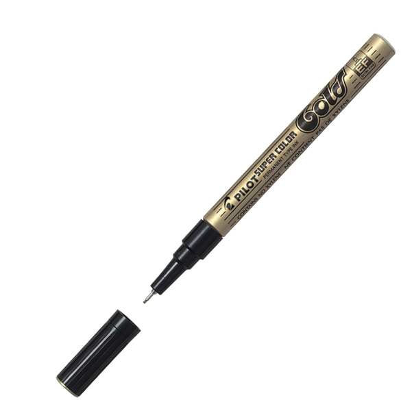 MD_29466 Marcatore a vernice Super Color - punta extra fine 1 mm - gold - Pilot - immagine 1