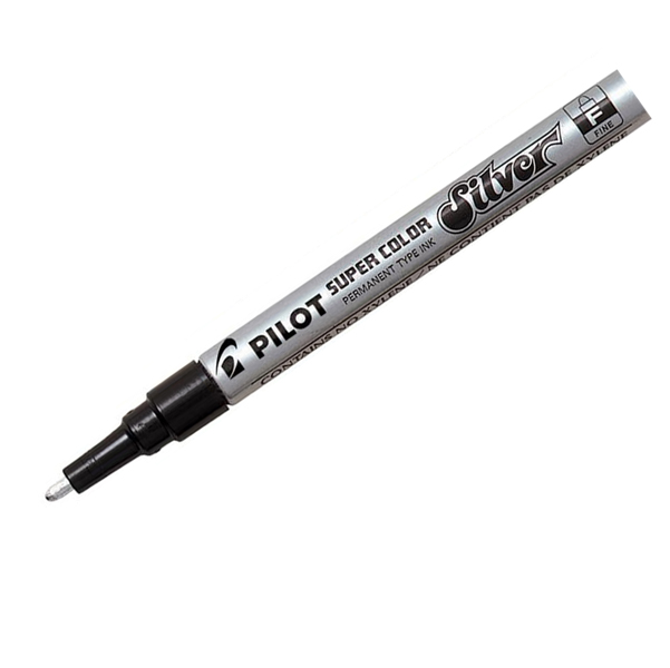 MD_29468 Marcatore a vernice Super Color - argento - punta fine 3 mm - Pilot - immagine 1
