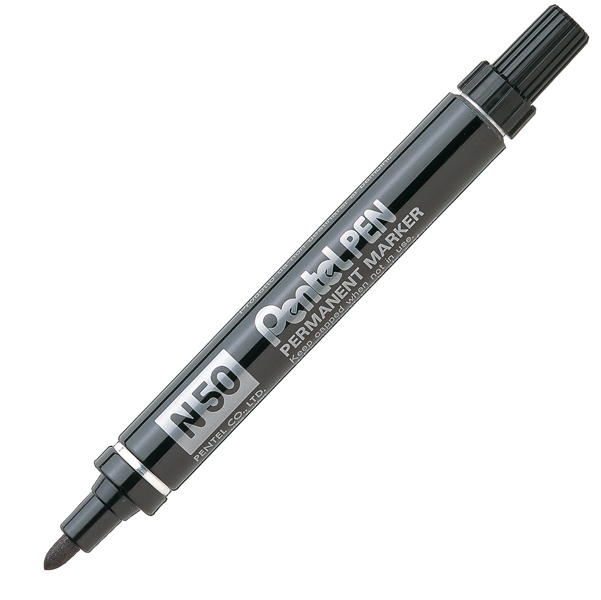MD_29882 Marcatore permanente N50 - punta tonda - nero - Pentel - immagine 1