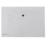 Busta con bottone Pull - A4 - PP - trasparente - King Mec