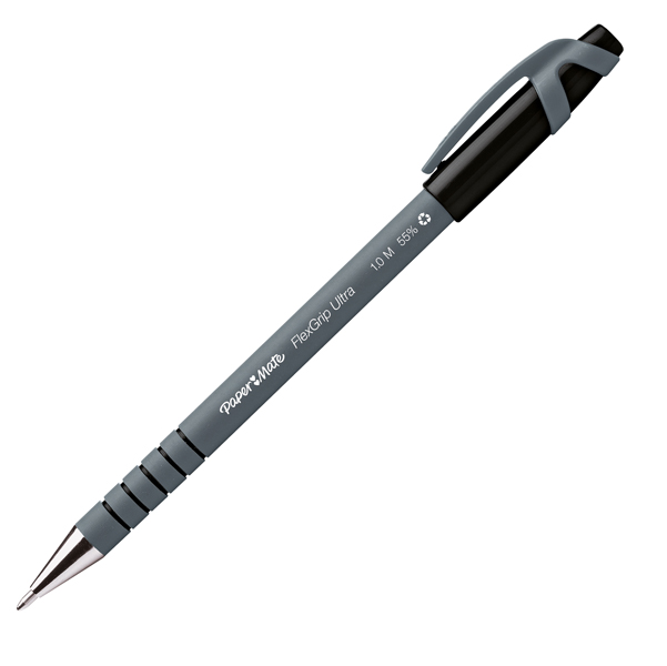 MD_30050 Penna a sfera con cappuccio Flexgrip Ultra - punta 1,0mm - nero - Papermate - immagine 1